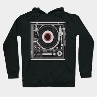 Turntable - Vintage Audio LP Vinyl Record Player Gift Hoodie